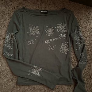 White fox grey long sleeve